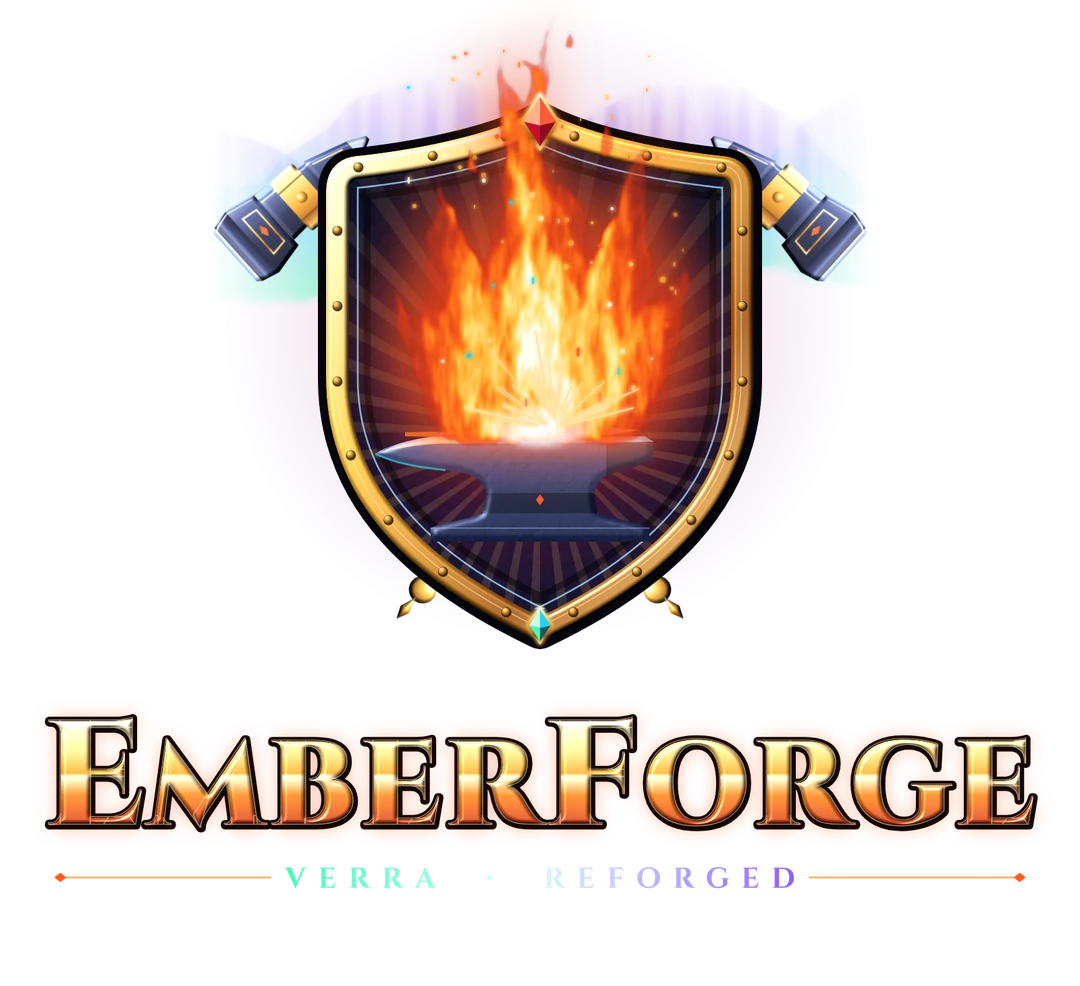 The EmberForge crest and wordmark